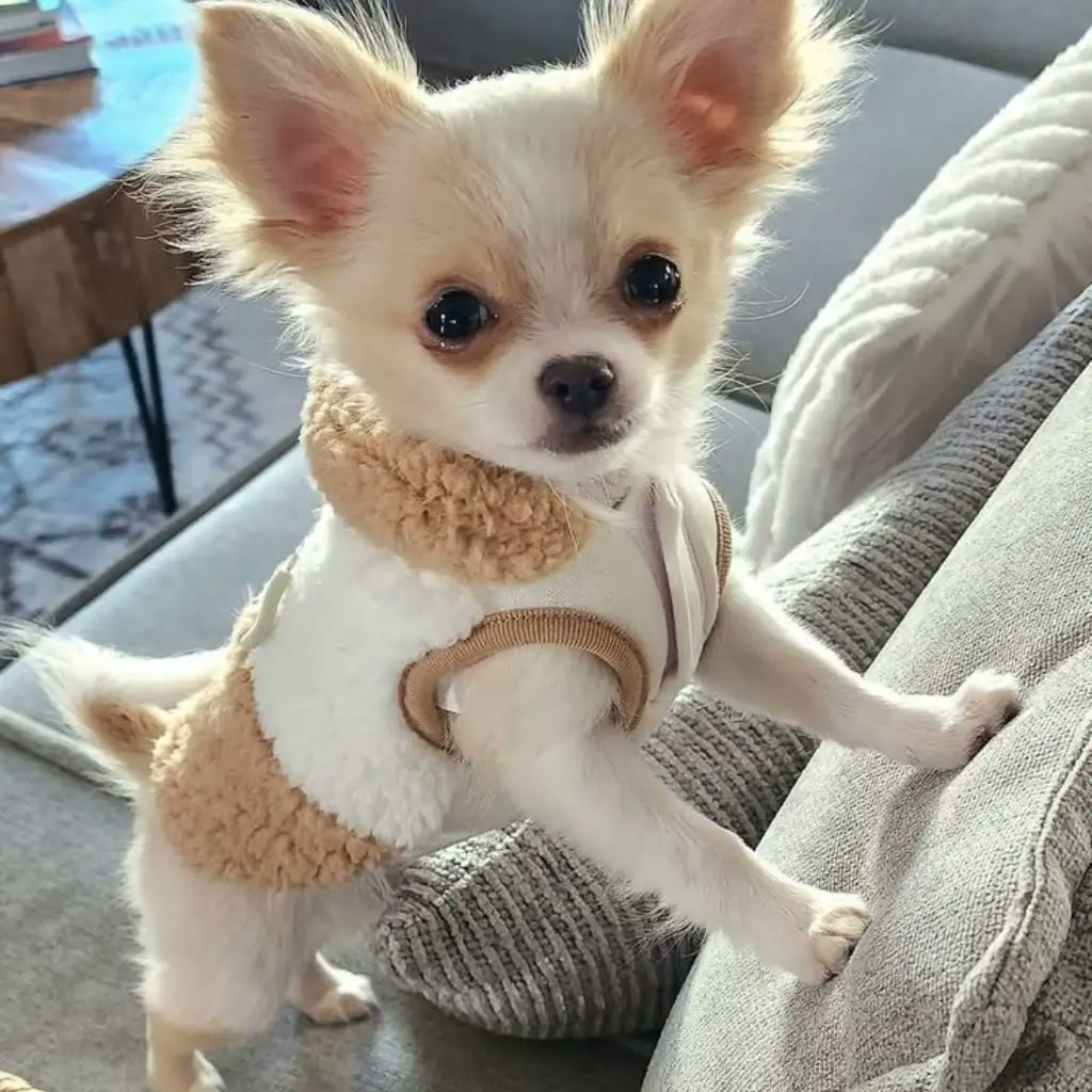 Chihuahua pelo largo sable